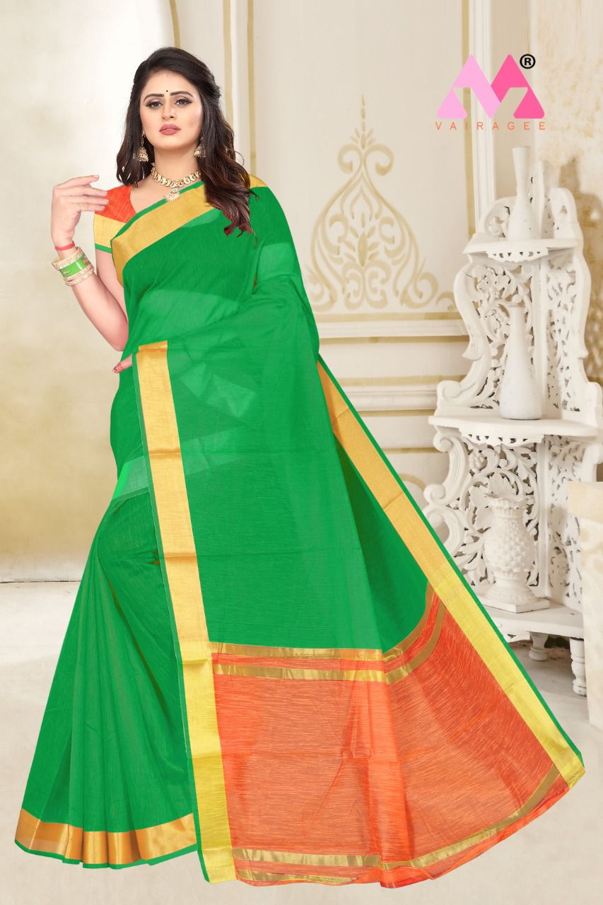 Vivera Harshini Designers Casual Wear Cotton Printed Saree Collection